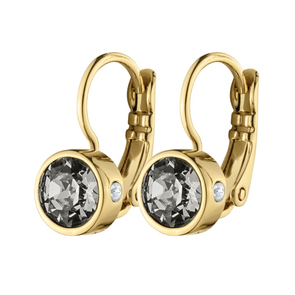 Dyrberg Kern Madu Gold Earrings - Grey